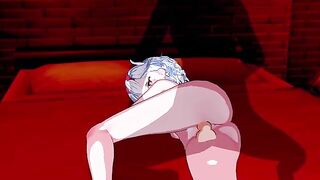 Beelzebub is fucking the hell out of this hot girl in a 3D scene