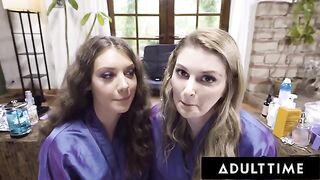 Hair stylists Elena Koshka and Bunny Colby get fucked on camera