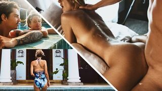 A couple enjoys a romantic sea sex and surfing adventure in this steamy vlog