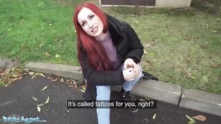 Redhead Brit gets fucked by stranger in the basement