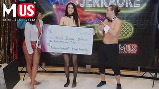 Brunette hottie Eliza Ibarra rides Jay Romero’s cock
