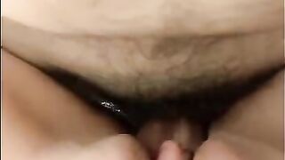 A man fucks his bare-assed sister-in-law after her nap, finishing on her ass