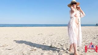 A first-time public nudity and sex experience on the beach
