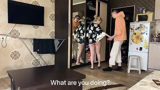 A young guy has sex without protection with a sexy MILF