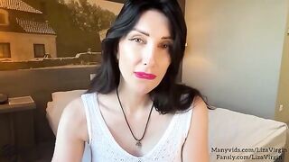 Hot MILF gives a deepthroat blowjob to her step daughter's BF