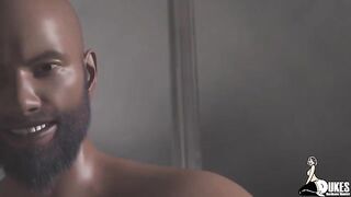 White bitch fucked hard by DILF with BBC in 3D
