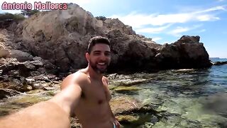 Public sex on the nude beach with a skinny Spanish girl and intense climax
