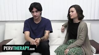 Doctor Aaliyah Love helps stepsiblings in a kinky therapy session