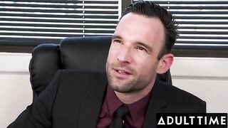 April Olsen gets fucked by her boss’ dick in his office, showcasing intense anal action