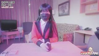 Yumeko Kakegurui lost a bet, no panties, no condom, raw sex