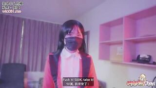 Yumeko Kakegurui lost a bet, no panties, no condom, raw sex