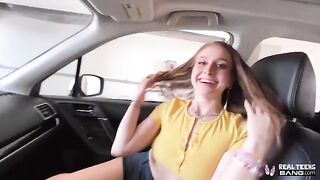 Skinny teen Laney Grey gets her hairy twat railed
