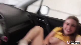 Skinny teen Laney Grey gets her hairy twat railed