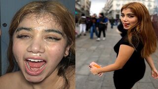 A sexy submissive teen, Marina Gold, gets fucked hard on the street by a stranger