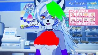 Roxanne Wolf gets fucked by a monster in a Five Nights at Freddy’s scene