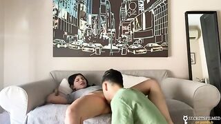 I fucked my stepsister in the living room