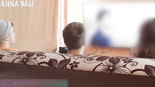 The girl almost got caught by her husband while having sex with a stranger