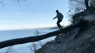 A walk with a Chihuahua around Gdynia Orłowo and some bold action