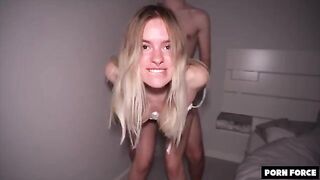 College girl gets manhandled by a blonde with big booty in dorm - Ep 33
