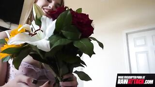 Redhead beauty Octavia takes a huge cock with pleasure