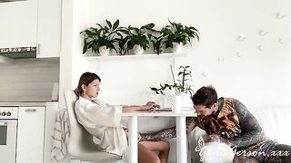 Skinny elegant bitch gets fucked hard at her home