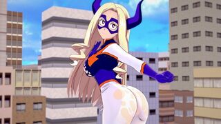 My Hero Academia MT. LADY busty girl shows her big boobs in POV