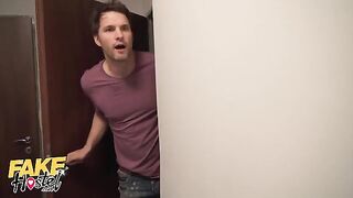Bunk bed threesome with babes turns into a wild party at the FakeHostel