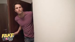Bunk bed threesome with babes turns into a wild party at the FakeHostel