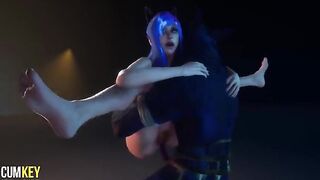 Furry Sex with a Cat Girl and a Big Cock Monster