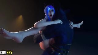 Furry Sex with a Cat Girl and a Big Cock Monster