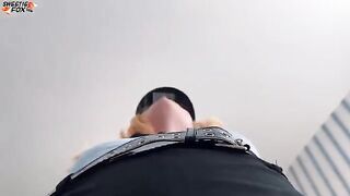 A sexy girl in a police uniform surprised me with her allure