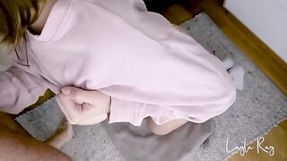 The guy came to his stepsister and fucked her in her wet panties