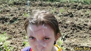 Cute schoolgirl’s face filled with warm cum in this hot compilation