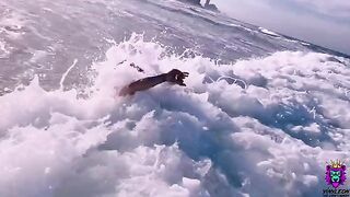 The girl was asked to have anal sex on the beach