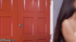 Eliza Ibarra’s stepmom caught her getting fucked hard