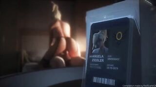 Overwatch Mercy animations with a hot compilation video featuring the character Mercy