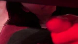 College girl gets her pussy filled with cum during party