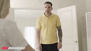 Young schoolgirl Britt Blair gets fucked by her boss dad in hardcore action