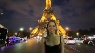 A rough sex with a guy in Paris and slapping his dick