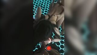 Tifa Lockhart in hot threesome sex action, fucked against the wall in 3D
