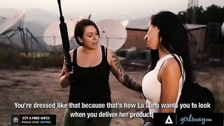 The boss of a cartel taught her whores to behave properly