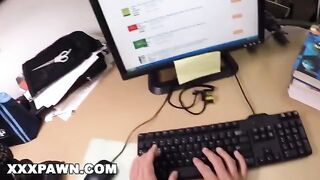 Broke College Student Nicki Ortega Gets Fucked in a Pawn Shop