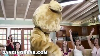 A group of girls are having a wild time with some guys in this steamy scene