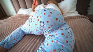 The stepdaughter is very much interested in sex with stepdad