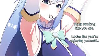 The ass worship of Goddess Aqua from Konosuba is unmatched
