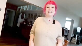 Proxy Paige stuffs her ass with a whisk and fucks it hard, showcasing her signature anal acrobatics