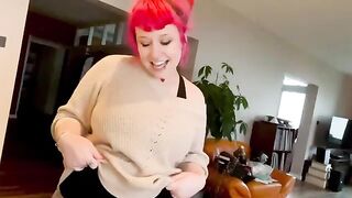 Proxy Paige stuffs her ass with a whisk and fucks it hard, showcasing her signature anal acrobatics