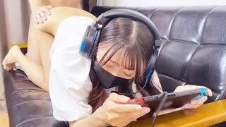 The couple stopped playing and fucked, because sex is much more interesting