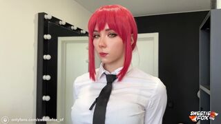 Makima, the dominant nurse, takes control in a steamy encounter