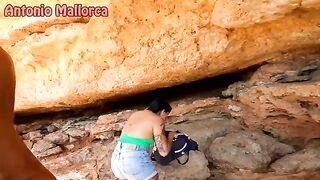 An Argentine slut is caught and fucked outdoors in public, showcasing intense passion